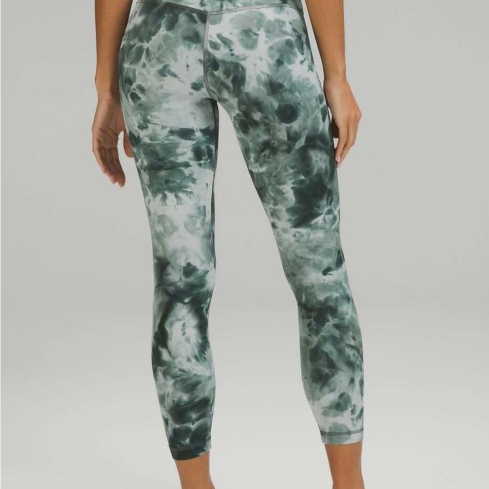 Green Tie-Dye Leggings